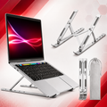 Adjustable Foldable Aluminum Laptop Stand – Ergonomic Portable Notebook Holder