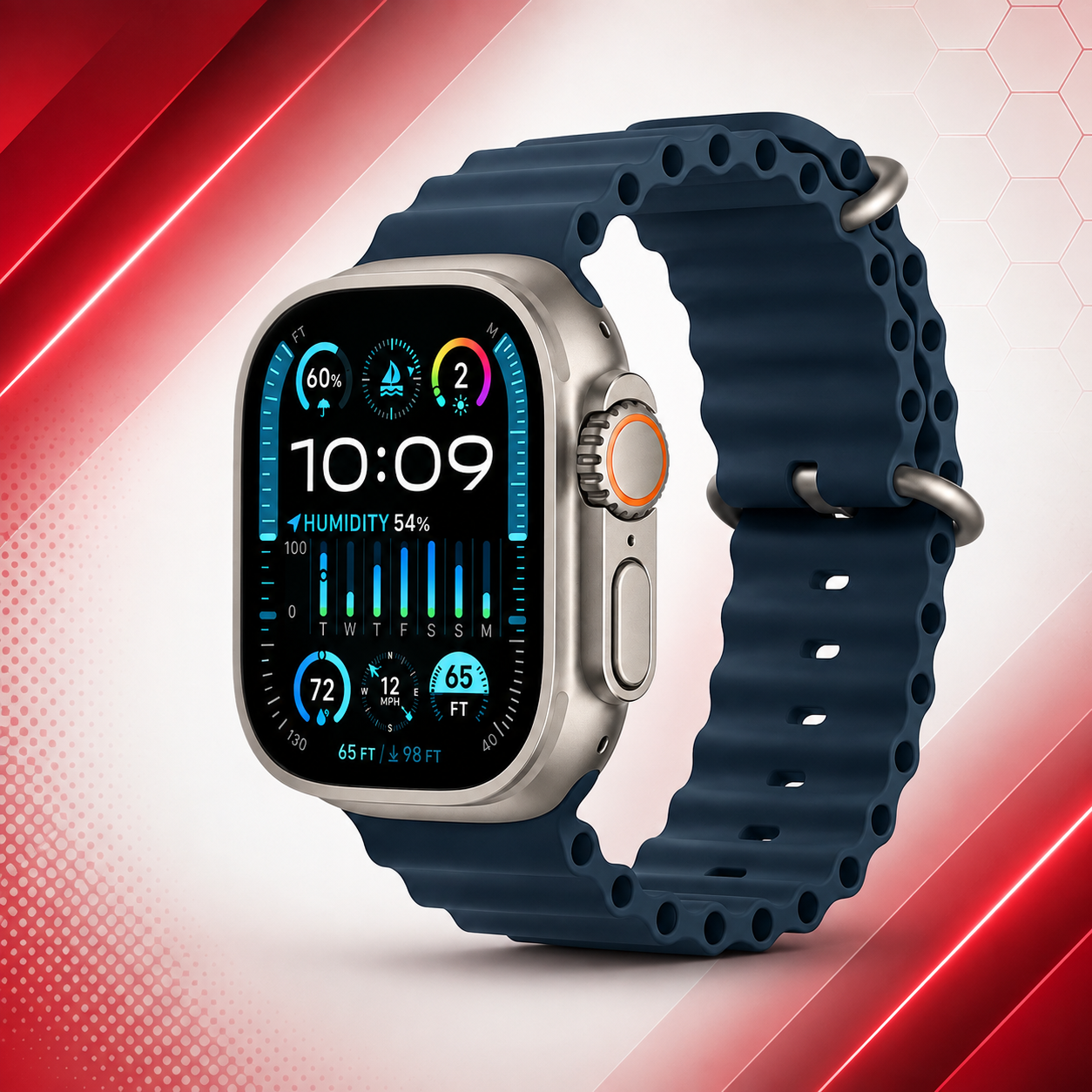 Ultra 7-in-1 Smart Watch Gift Set – Premium Smartwatch with 7 Interchangeable Straps