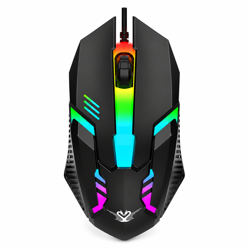 RGB Gaming Keyboard & Mouse Combo – LED Backlit Wired Gaming Set