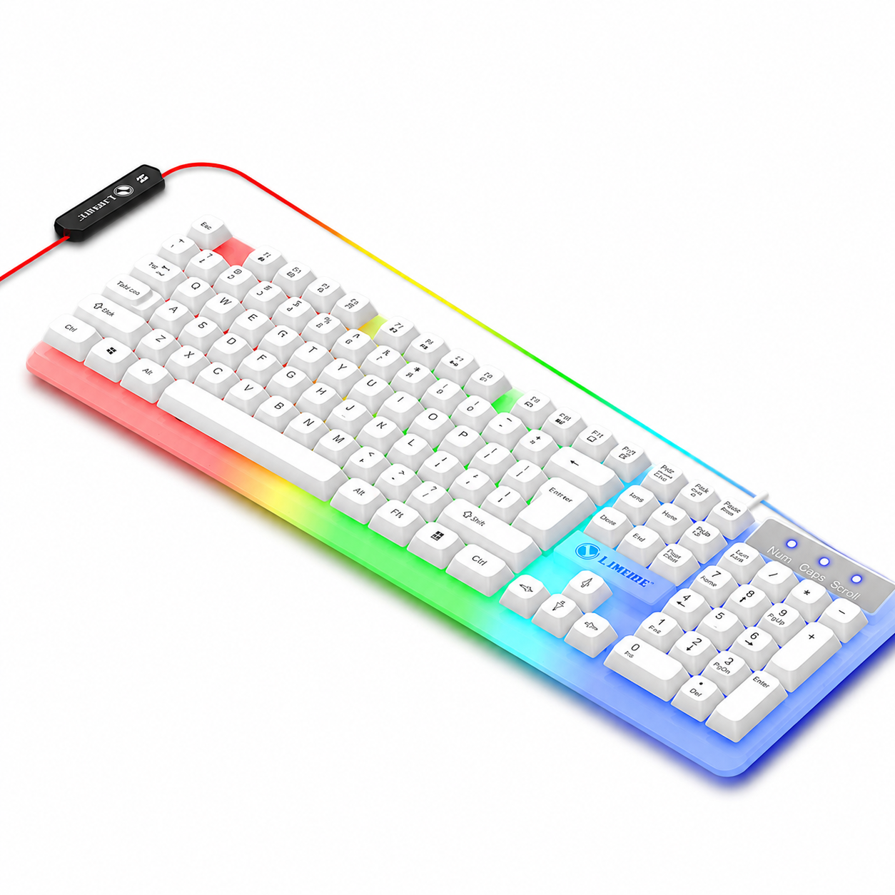 RGB Gaming Keyboard & Mouse Combo – LED Backlit Wired Gaming Set