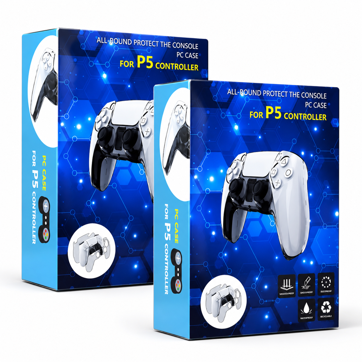 PS5 Controller Protective Case – Shockproof Silicone Cover with Full Protection